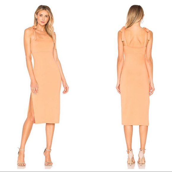 Privacy Please Dresses & Skirts - Privacy Please Athens Apricot Orange Midi Dress